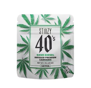 STIIIZY | Sour Diesel | 40's Infused Indoor Flower Smalls | 1/4oz