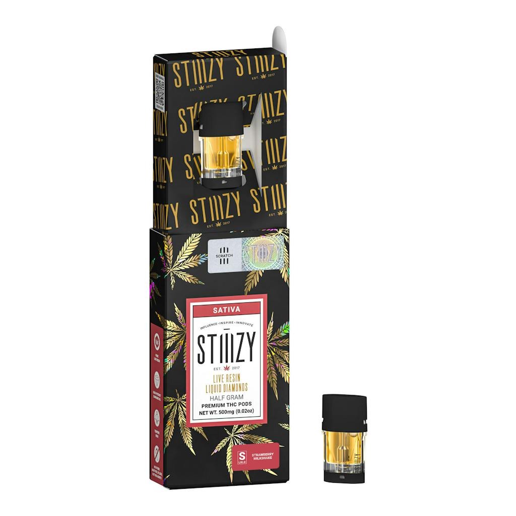 Stiiizy Strawberry Milkshake Live Resin Liquid Diamonds POD 0.5g