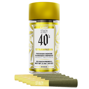 STIIIZY - STIIIZY | STRAWNANA - 5PK INFUSED | PREROLL | 2.5G