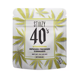 STIIIZY - STIIIZY | Strawnana | 40's Infused Flower | 1/4oz