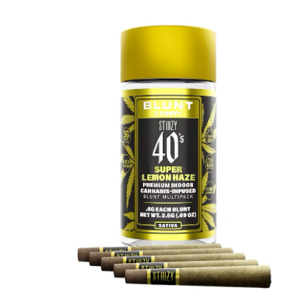 STIIIZY - STIIIZY | Super Lemon Haze | 40's Infused Mini Blunts 5pk | 2.5g Main Image
