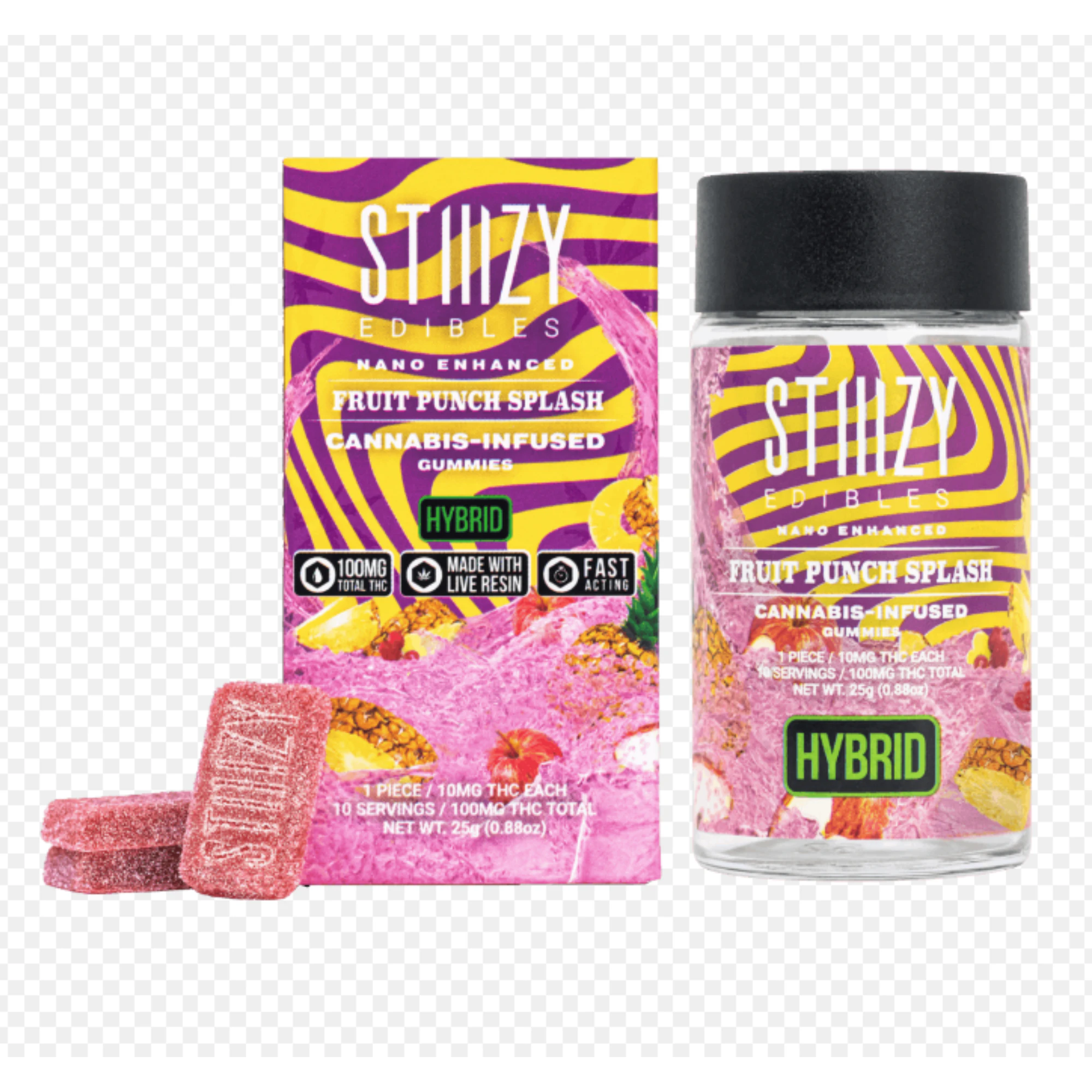 STIIIZY - Stiiizy Gummy - Fruit Punch Splash 100mg Main Image