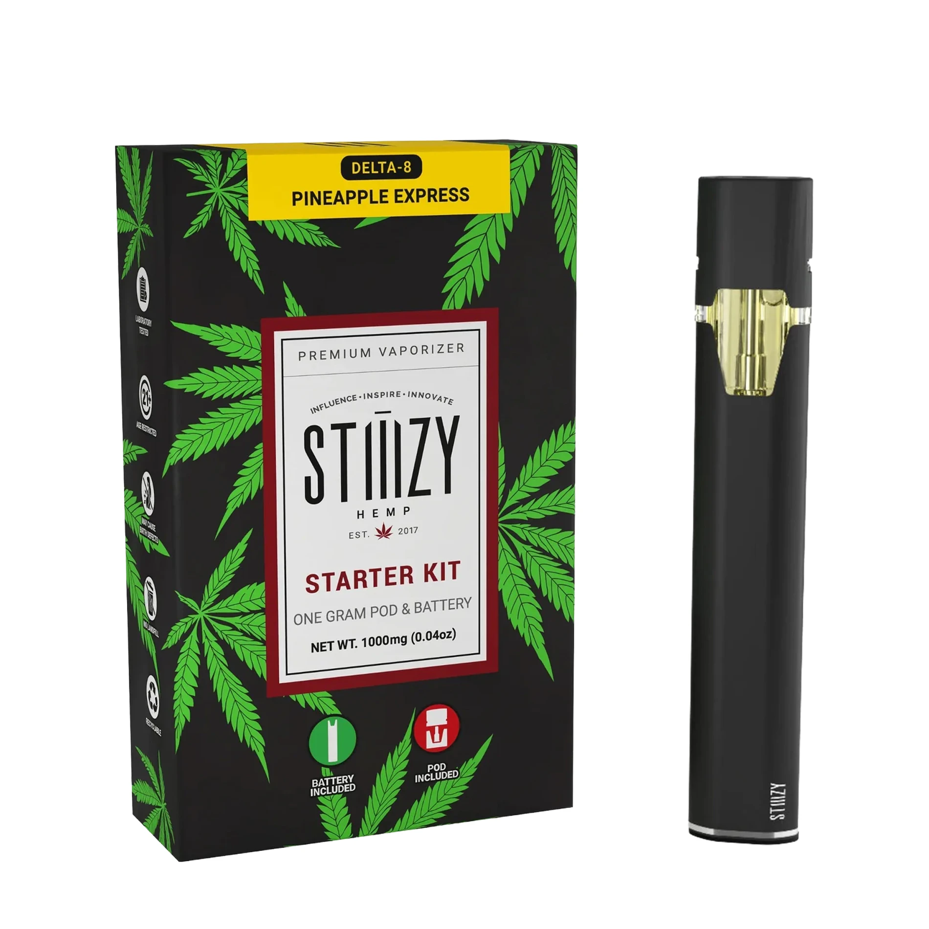 STIIIZY - Pineapple Express | 1g Delta 8 Pod & Battery Starter Kit Main Image