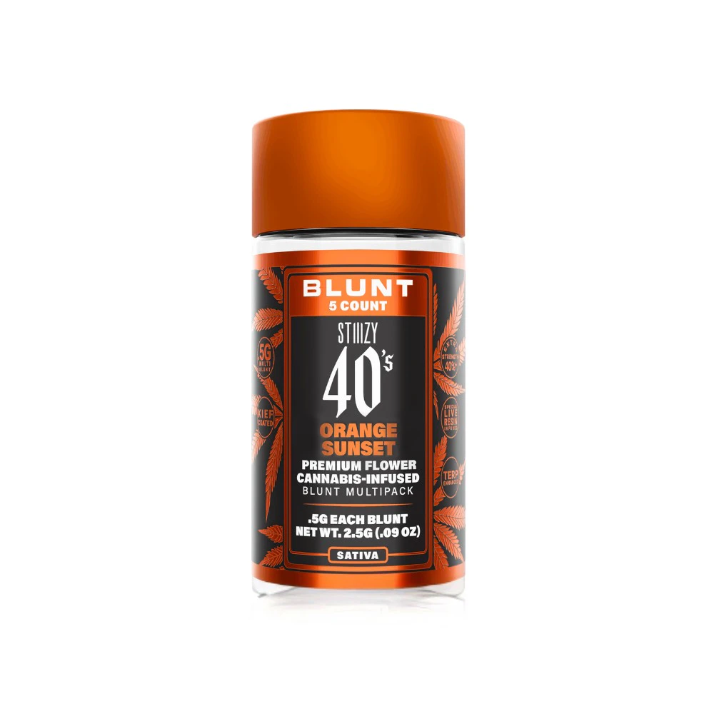 STIIIZY - 40'S BLUNT 5 PACK - ORANGE SUNSET .5G - STIIIZY Main Image