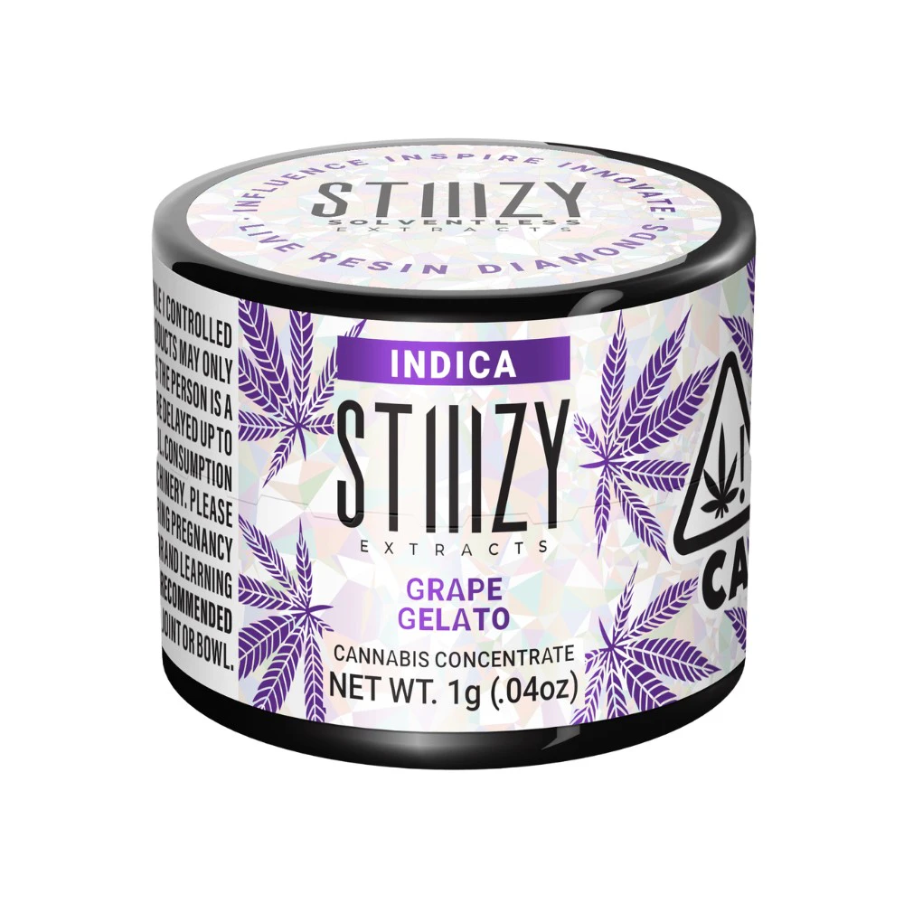 STIIIZY - LIVE RESIN DIAMONDS - GRAPE GELATO 1G - STIIIZY Main Image