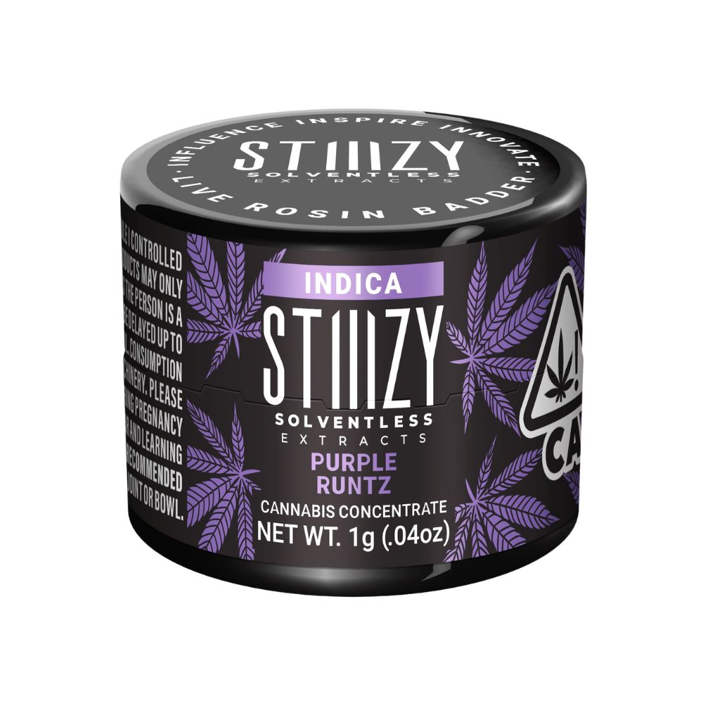 PURPLE RUNTZ LIVE ROSIN BADDER 1G - STIIIZY
