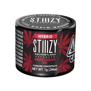 STIIIZY - WHITE CHERRY PIE LIVE ROSIN BADDER 1G - STIIIZY