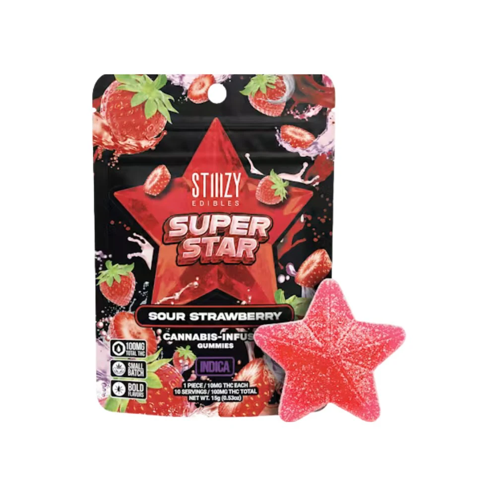 STIIIZY - STAR SINGLE - SOUR STRAWBERRY 100MG - STIIIZY Main Image