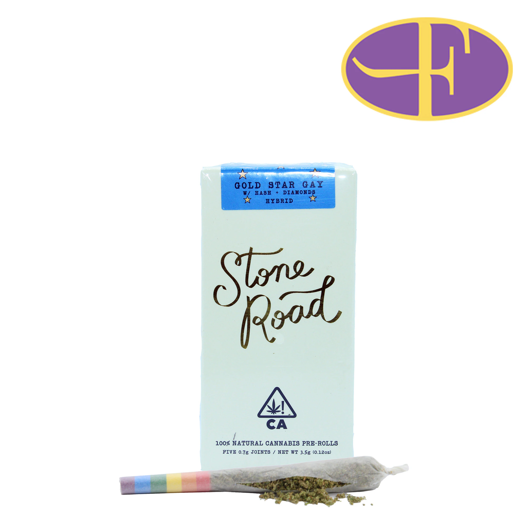 STONE ROAD - Gold Star Gay Hash & Diamond Infused (5pk) Main Image
