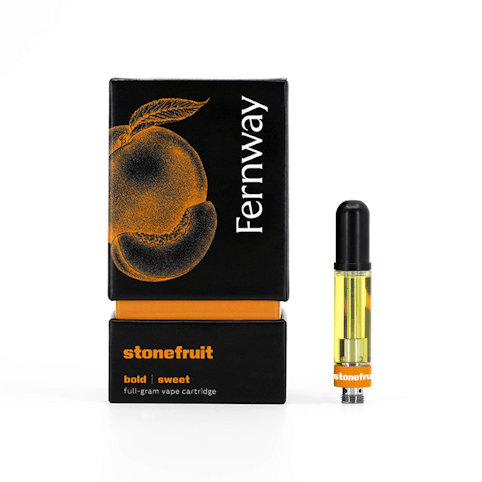 Fernway - Stonefruit -Hybrid- 76.09% THC | 510 Thread Vape Cartridge, 1.0g | Fernway    -ttt5 front
