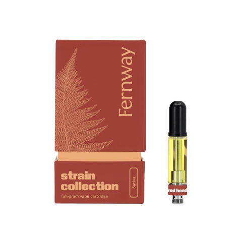 Fernway - Red Headed Stranger - Sativa - 88.25% THC | 510 Thread Vape Cartridge 1.0g   - uuu5 front