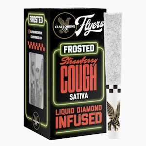 CLAYBOURNE CO. - Claybourne Frosted Flyers Infused 5pk Prerolls 2.5g Strawberry Cough