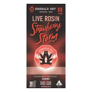 Emerald Sky | Strawberry Storm | Live Rosin Single Gummy | 100mg