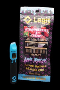Strange Rootz - AIO Vape - Live Resin - Strawberries & Cream