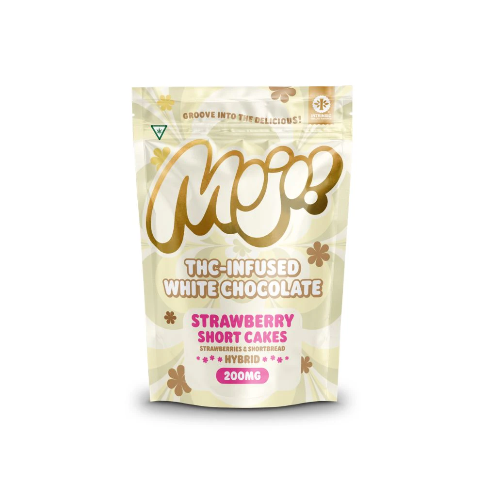 Mojo - Strawberry Short Cakes 200mg White Chocolate Bites (10x20mg) - MOJO Main Image