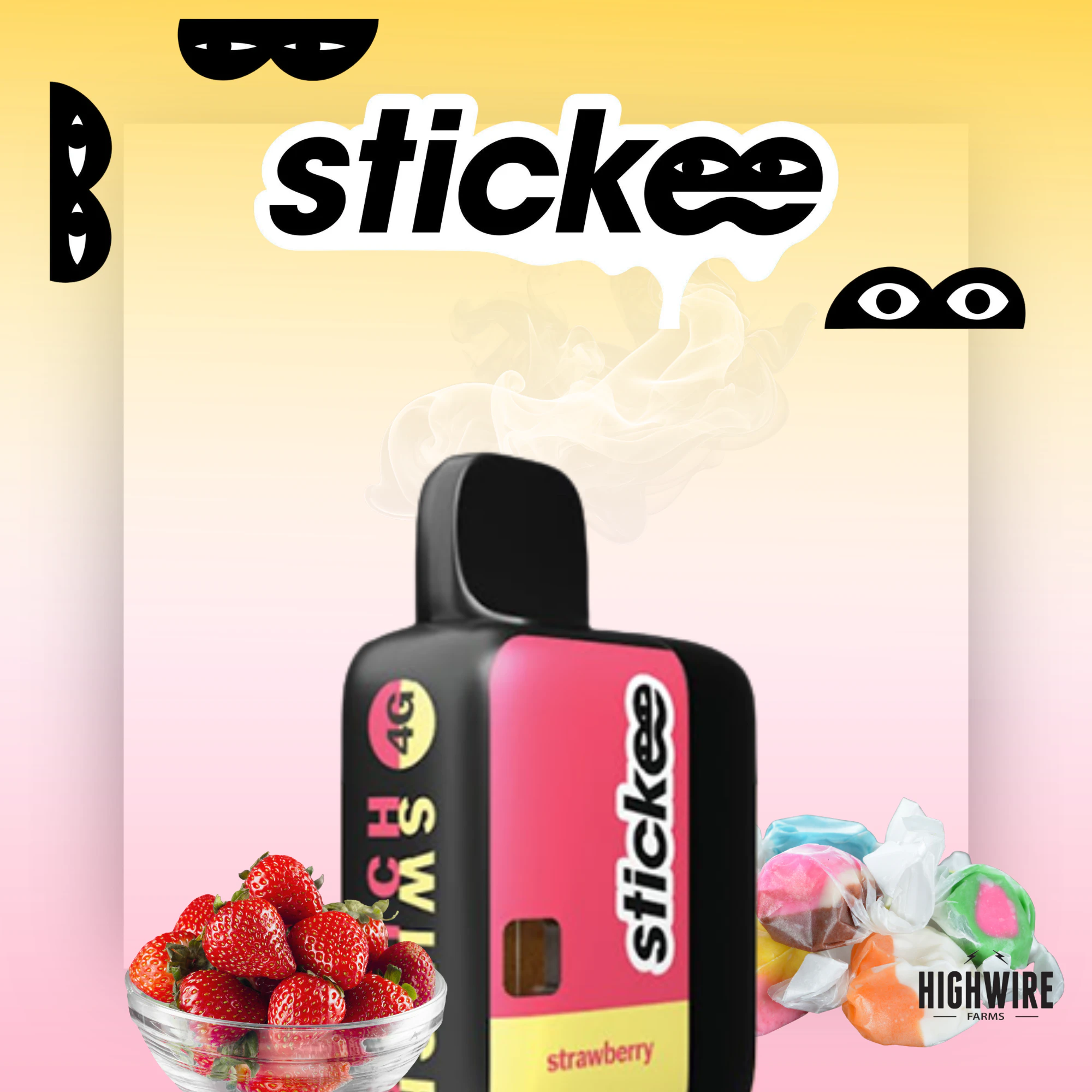 Stickee - Stickee Swtich Disposable Strawberry X Banana Taffy 4g Main Image