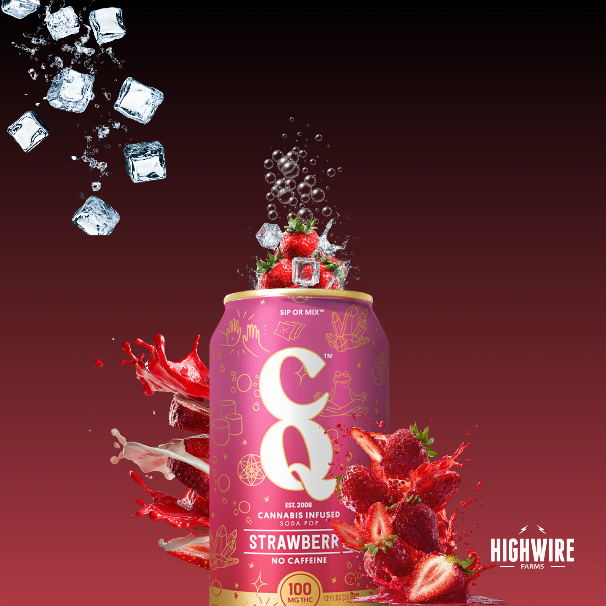 CQ - CQ Strawberry Soda 100mg Main Image