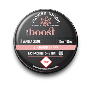 Flower Union - Flower Union - Gummies - Vanilla Creme: Strawberry Flavor (S) - 100mg