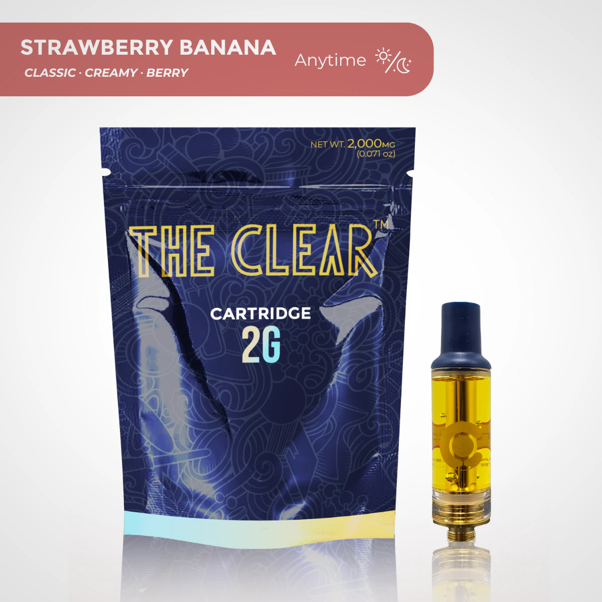 THE CLEAR - Strawberry Banana Cartridge 2g Main Image
