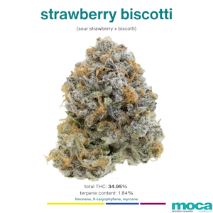 MOCA Flowers - MOCA Flowers - Smalls 1/4 Bag - Strawberry Biscotti