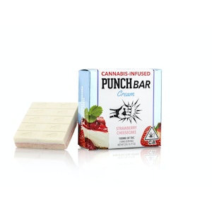 Punch Edibles - Punch Edibles Strawberry Cheesecake Punch Bar Cream 100mg
