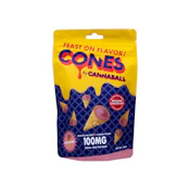 Strawberry Cones | Edibles | 100mg/10 Pieces | Cannabals