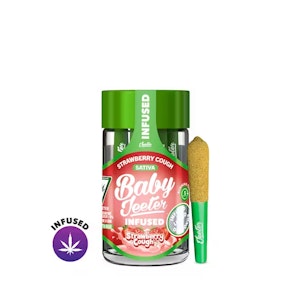 Baby Jeeter - Strawberry Cough .5G ROSIN Infused Pre-Rolls (5 Pack)