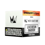 Strawberry Eclipse (I) | 1g Live Resin Badder | West Coast Cure