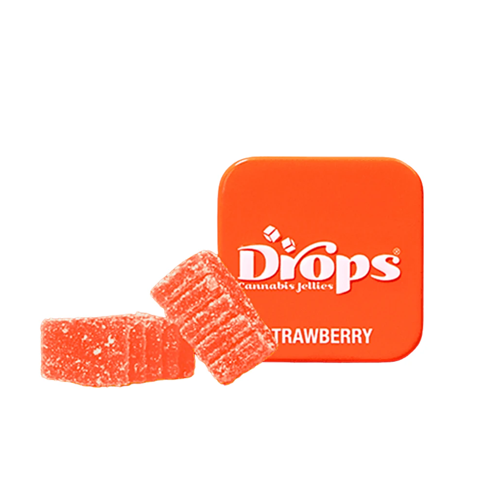 Drops - Strawberry Gummies 2pk | THC:CBG 1:1 | 100mg Main Image