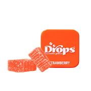 125mg 1:4 CBD:THC Strawberry Gummies (Sour Strawberry) (12.5mg CBD, 50mg THC - 2 pack) - Drops 