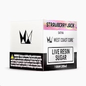 WEST COAST CURE: Strawberry Jack 1g Live Resin Sugar (S)