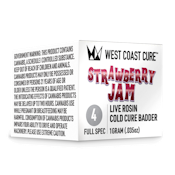 Strawberry Jam (H) | 1g Tier 4 Liver Rosin Cold Cure Badder | West Coast Cure