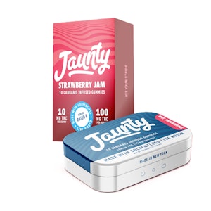 Jaunty - Strawberry Jam | Live Rosin Gummies | 100mg/10 Pieces | Jaunty