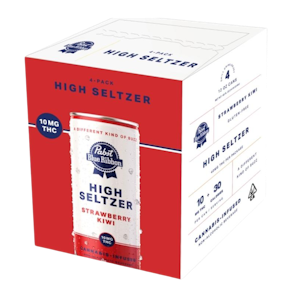 Pabst Labs - Strawberry Kiwi | High Seltzer 12oz (4pk) 10mg THC | Pabst