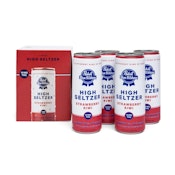 PABST Blue Ribbon Strawberry Kiwi Cannabis Infused High Seltzer 4-Pack 48oz 40mg