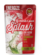 Strawberry Kiwi | Splash Live Resin Gummies | Sativa | 200mg THC:50mg THCv