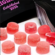 Strawberry Kiwi Gummies By Pink Fox 10 mg