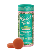 Good Tides Kiwi Strawberry THC : CBD : CBG Solventless Hash Gummies 100mg