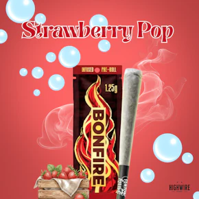 Party Favors Bonfire - Strawberry Pop Infused Preroll 1.25g