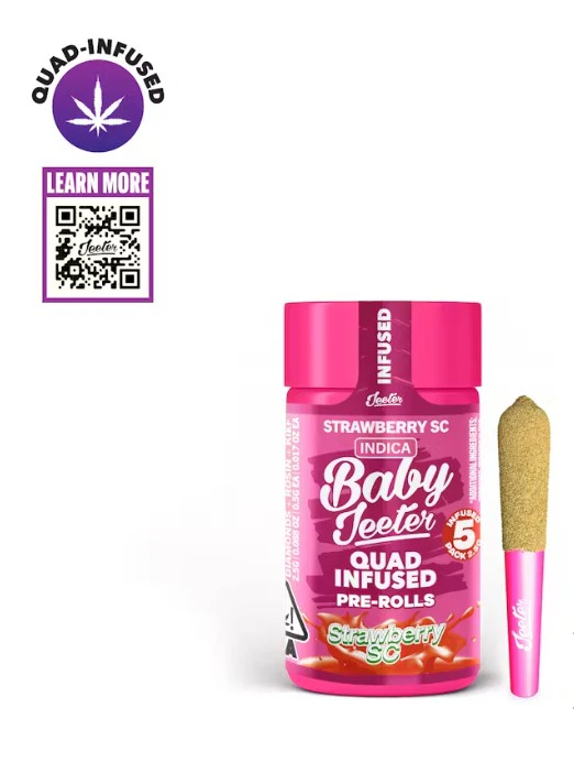 Jeeter - Jeeter - Strawberry SC - 2.5g Infused Baby Jetter Pre-Rolls - 5pk Main Image
