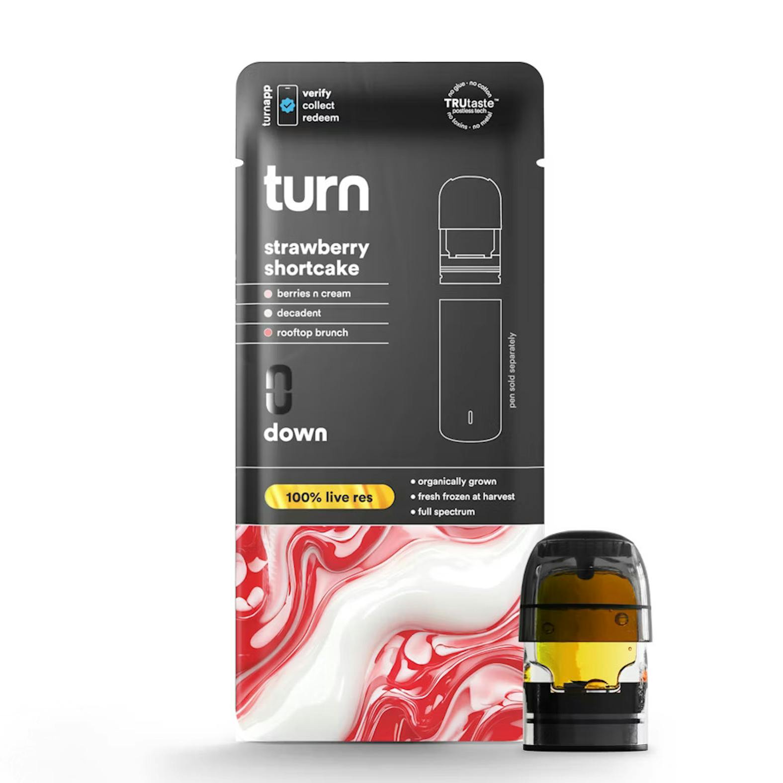 Turn Strawberry Shortcake Live Resin POD 1.0g