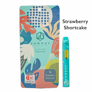 Sunday Extracts Disposable - Strawberry Shortcake (2g) Disposable (I)