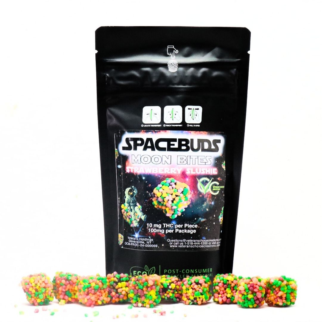 Veterans Choice  |  Moon Bites "Strawberry Slushie" Live Rosin - 100mg Edible