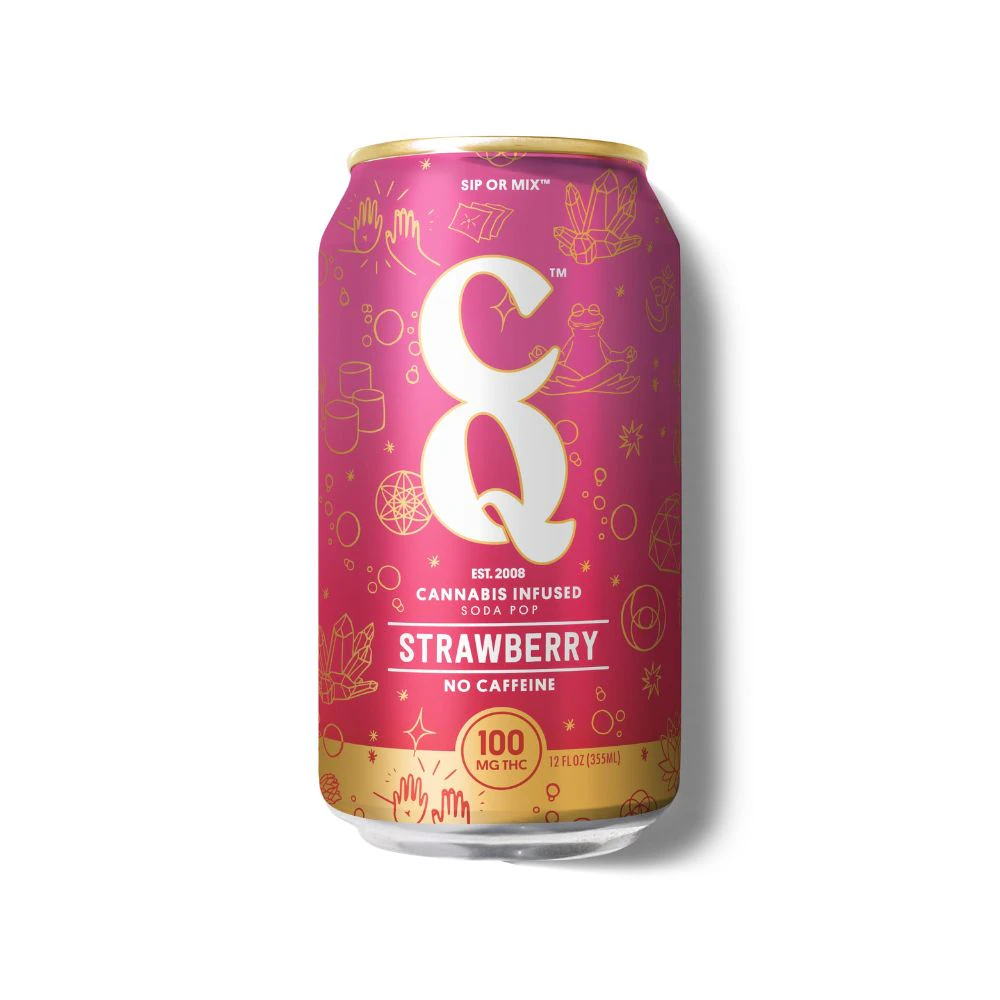 CQ - Strawberry 100mg Soda - CQ Main Image