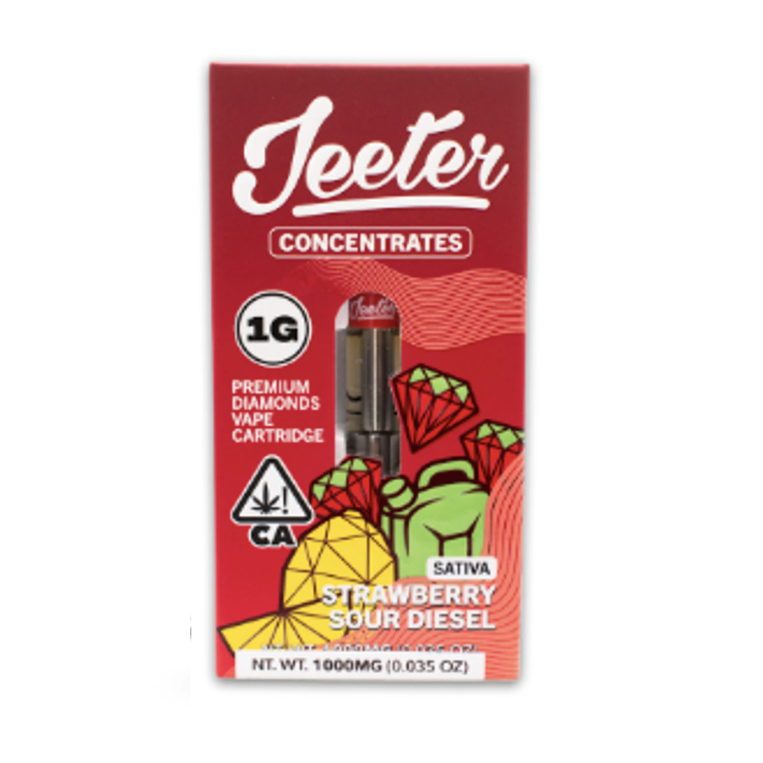 Jeeter - Jeeter Juice Strawberry Sour Diesel Liquid Diamonds Cartridge 1.0g Main Image