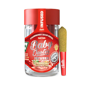 STRAWBERRY SOUR DIESEL BABY JEETER INFUSED PREROLL 5PK - 2.5G