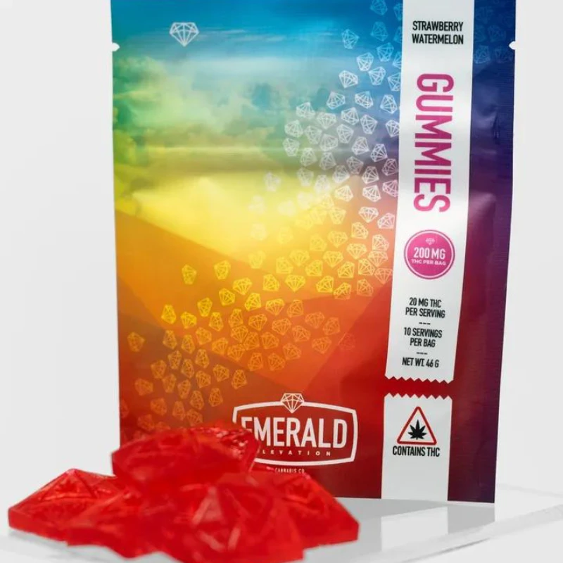 Emerald Elevation Cannabis Co - Emerald Elevation | Strawberry Watermelon | 10mg Gemmy | 20-Pack | 200mg Total |RSO  Main Image