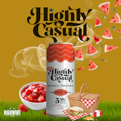 Highly Casual Seltzer Strawberry Watermelon 5mg