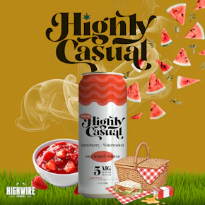 Highly Casual Seltzer Strawberry Watermelon 5mg