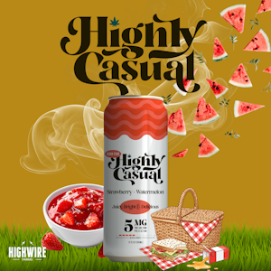 HIGHLY CASUAL - Highly Casual Seltzer Strawberry Watermelon 5mg